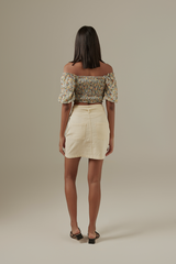 Kayla Floral Smocked Top
