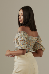 Kayla Floral Smocked Top