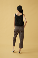 Estelle Embroidered Top in Black