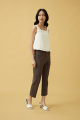 Leyla Tailored Pants in Dark Grey