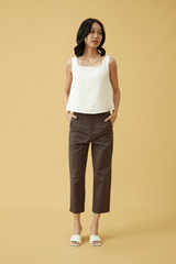 Leyla Tailored Pants in Dark Grey