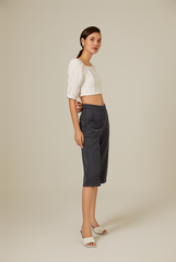 Giovana Puff Sleeve Top in White