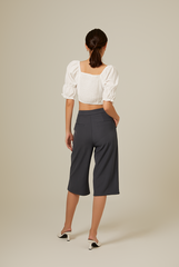 Giovana Puff Sleeve Top in White