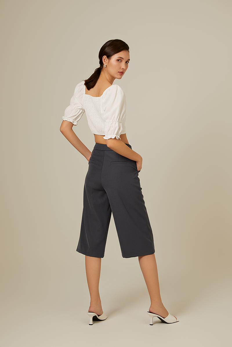 Giovana Puff Sleeve Top in White