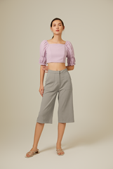 Giovana Puff Sleeve Top in Wisteria