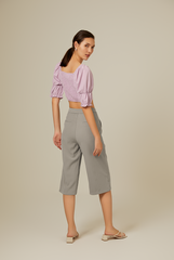 Giovana Puff Sleeve Top in Wisteria