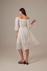 Ellie Puff Sleeve Top in White