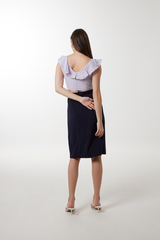 Connie Ruffle Top in Lilac