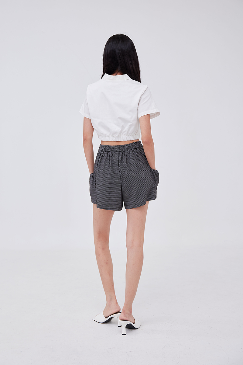 Dani Scrunched Top in White