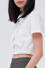 Dani Scrunched Top in White