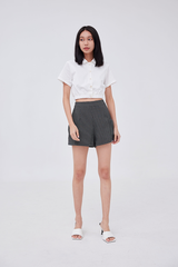 Dani Scrunched Top in White