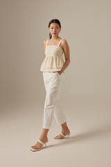 Celine Babydoll Top in Baby Blue