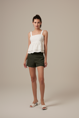 Celine Babydoll Top in White