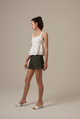 Celine Babydoll Top in White