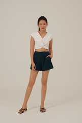 Gillian Front Twist Top in White