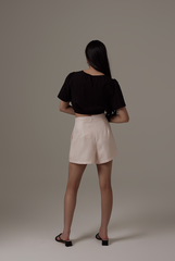 Valency Elasticated Top in Black