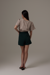 Valency Elasticated Top in Clay
