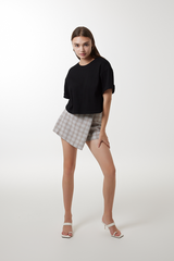 Nivya Boxy Tee in Black