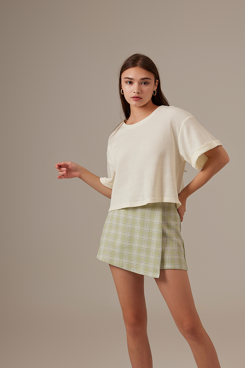 Nivya Boxy Tee in Cream