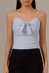 Candace Fitted Top in Periwinkle