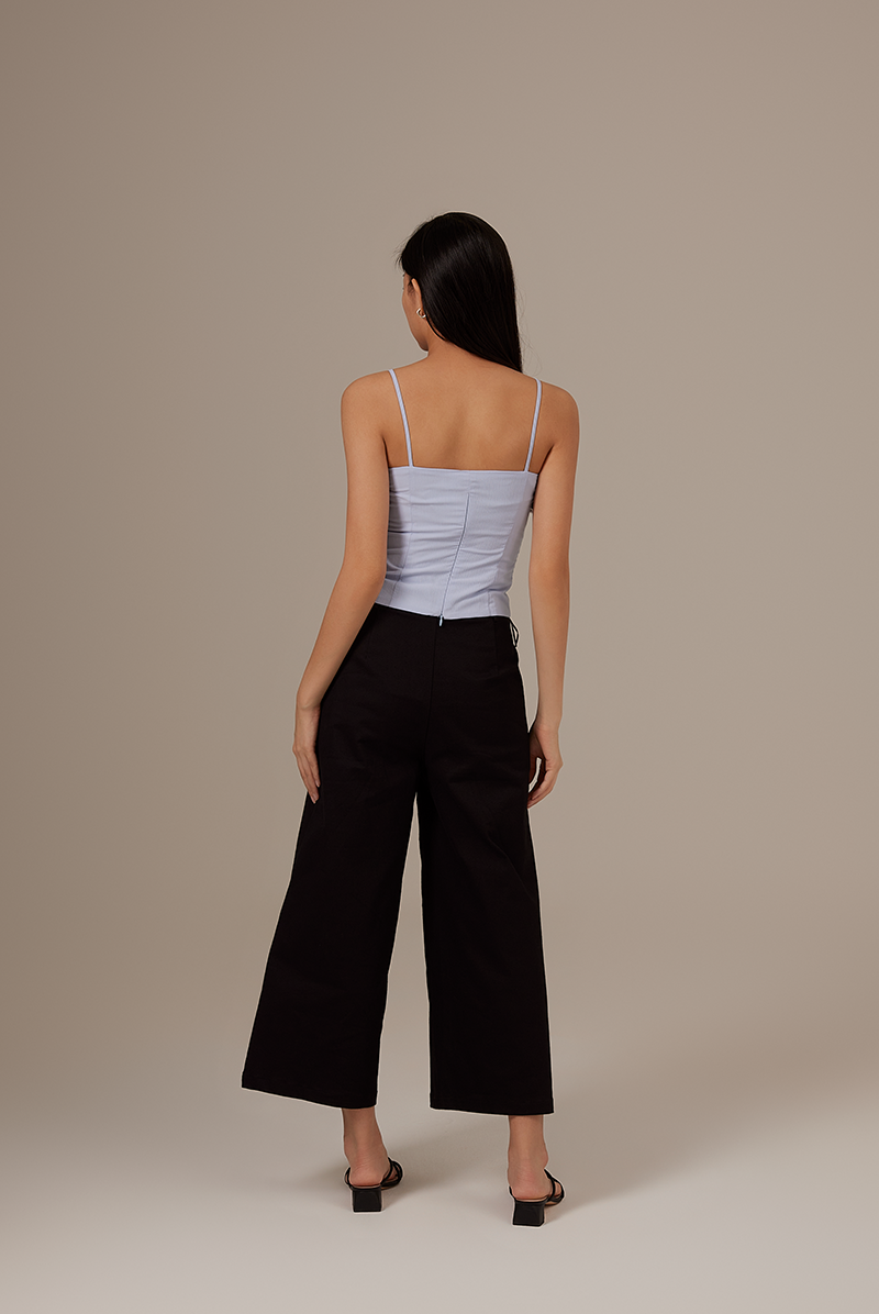 Candace Fitted Top in Periwinkle
