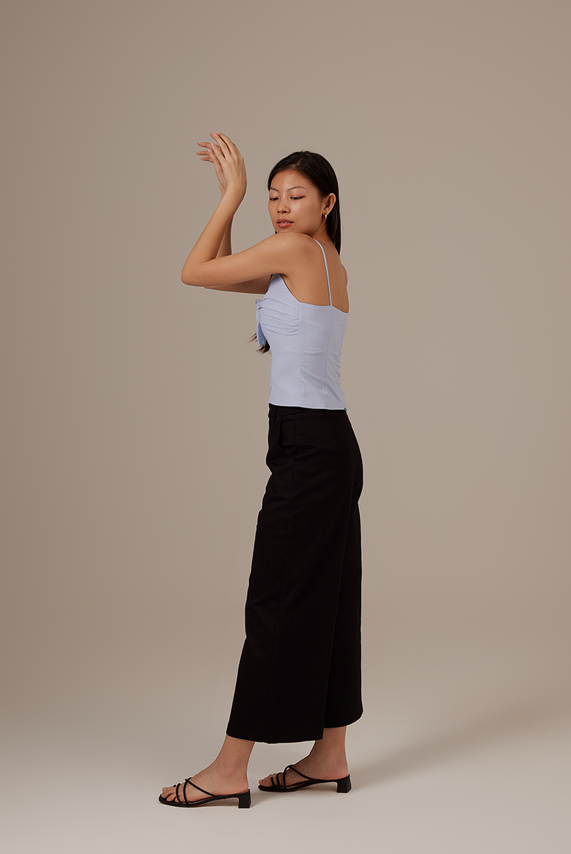 Candace Fitted Top in Periwinkle