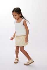 KIDS Janet Elastic Skirt in Cream