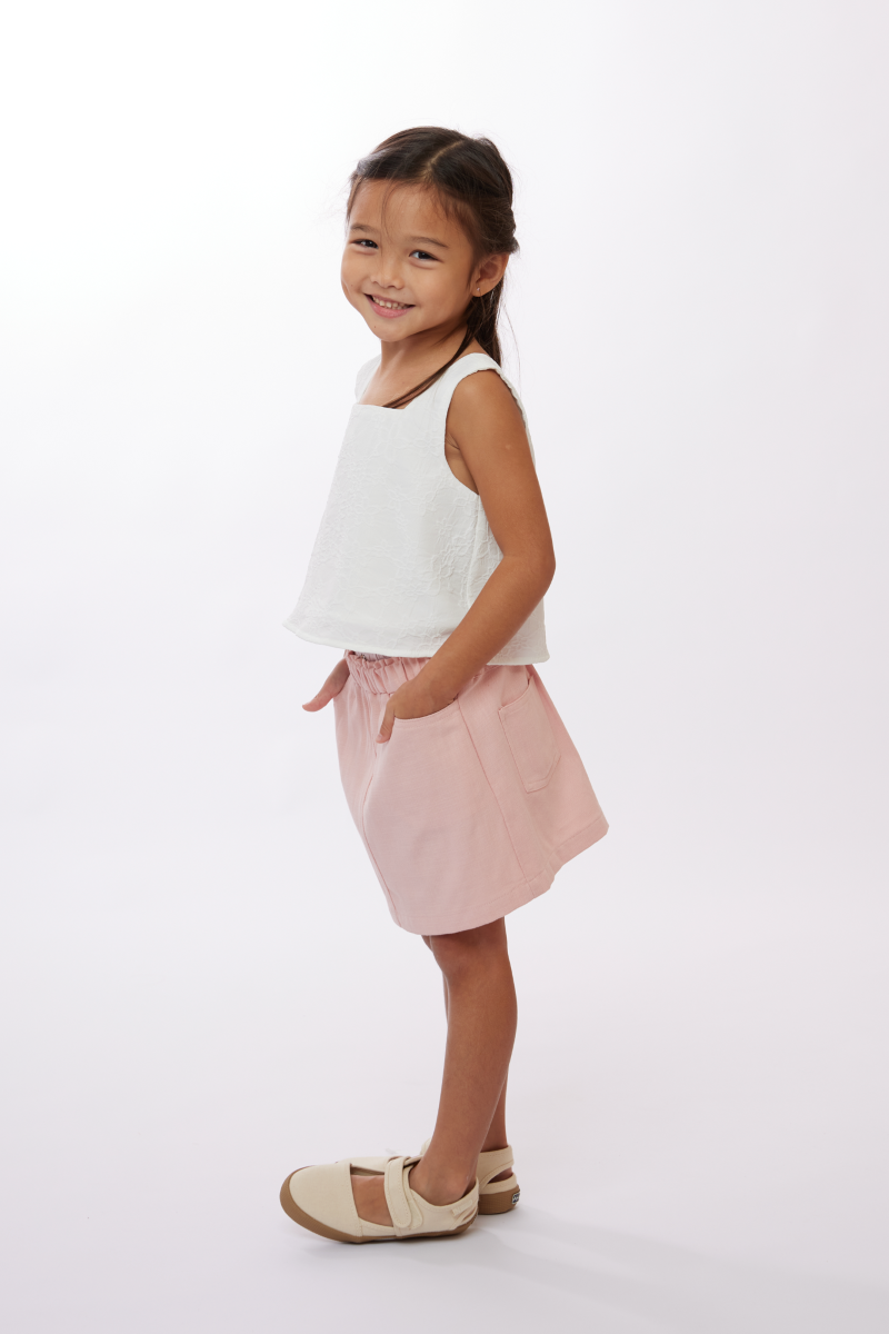 KIDS Janet Elastic Skirt in Pink