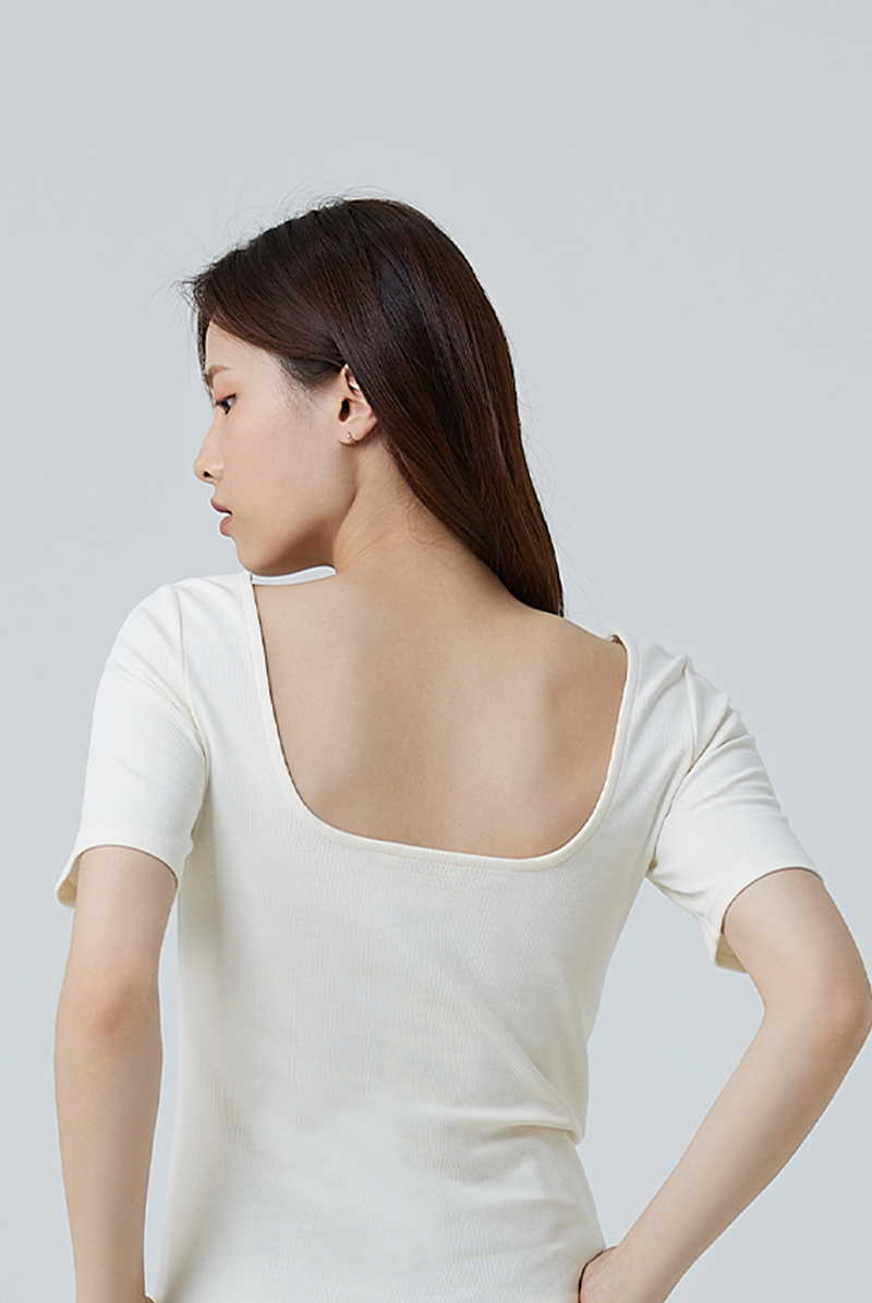 Ediva Fitted Top in Cream