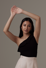 Pamela Toga Top in Black