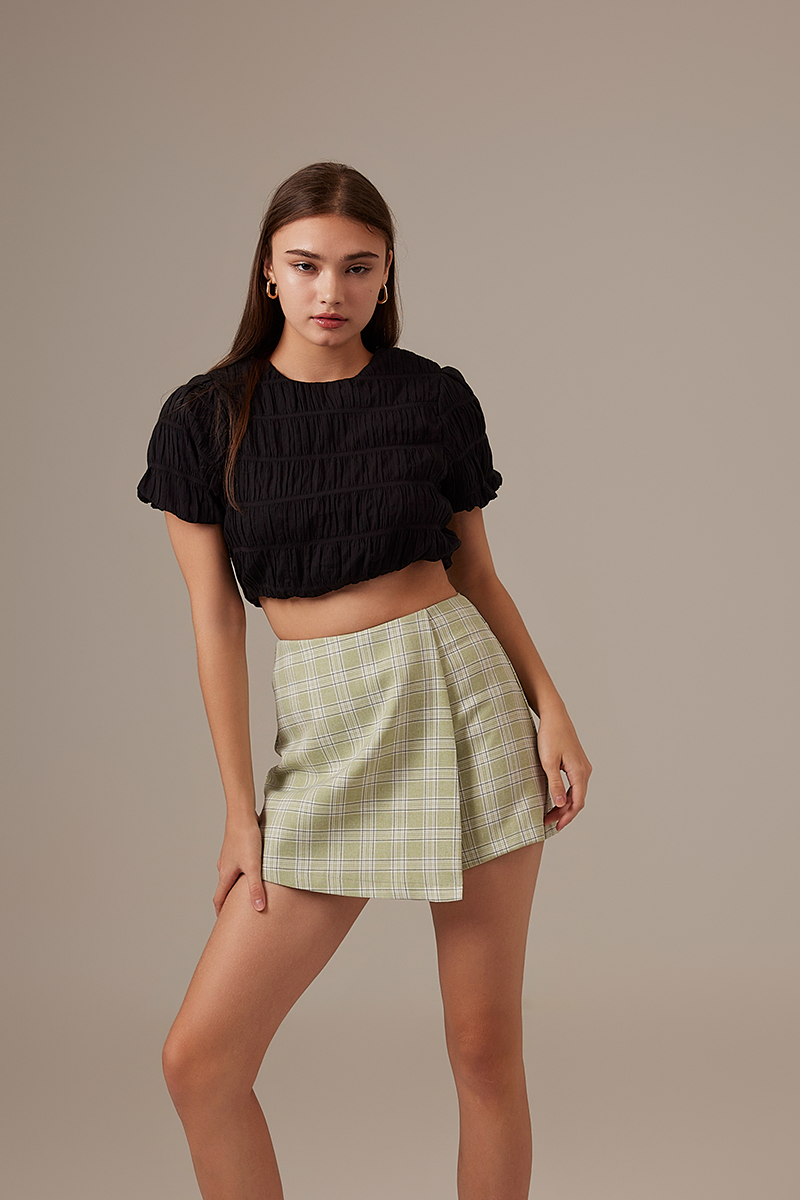 Melinda Crop Top in Black