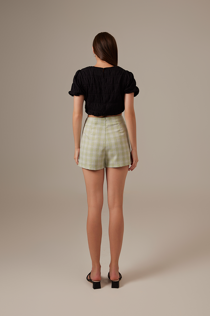 Melinda Crop Top in Black