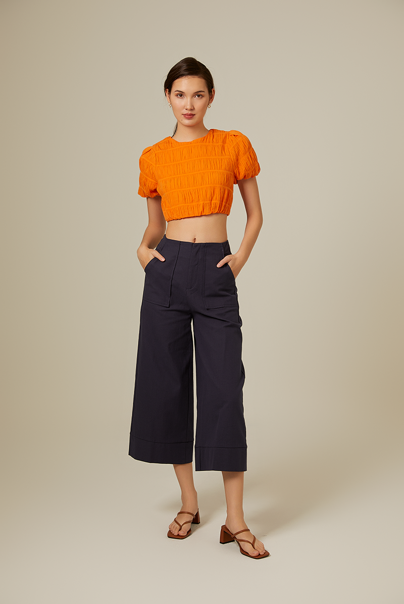 Melinda Crop Top in Orange