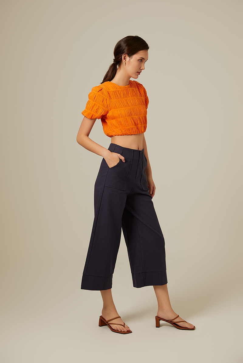 Melinda Crop Top in Orange