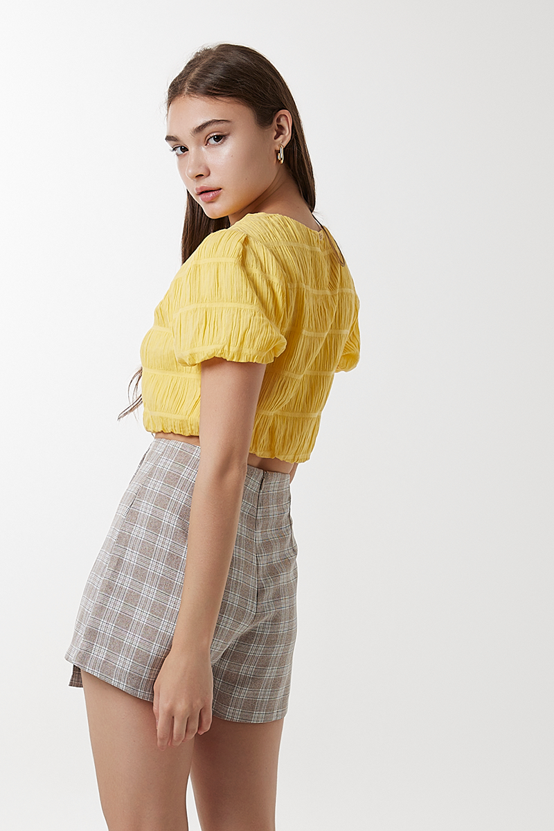 Melinda Crop Top in Sunflower