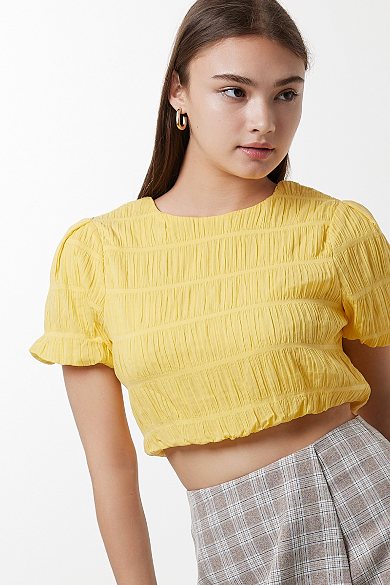 Melinda Crop Top in Sunflower