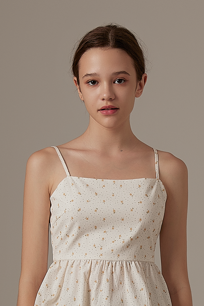 Ohera Floral Peplum Top in Daffodil