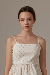 Ohera Floral Peplum Top in Daffodil