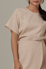 Ordens Boxy Top in Beige