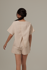 Ordens Boxy Top in Beige