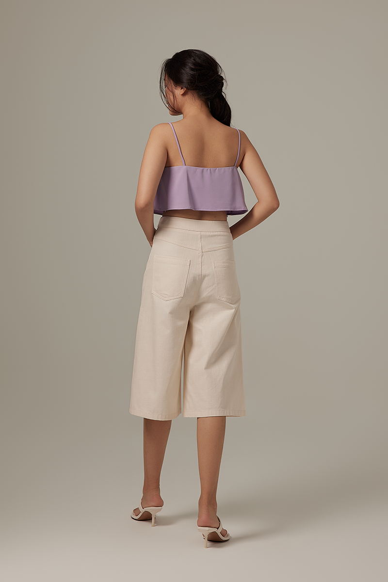 Ervy Spaghetti Straps Crop Top