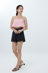 Ervy Spaghetti Straps Crop Top