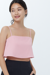 Ervy Spaghetti Straps Crop Top