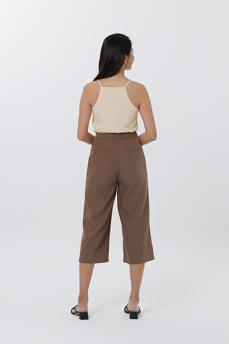 Hailey Peplum Top in Eggshell