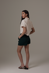 Alasna Button-Up Shirt in Rice
