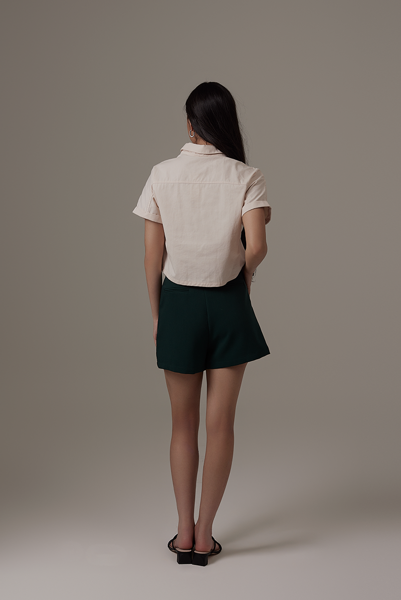 Alasna Button-Up Shirt in Rice