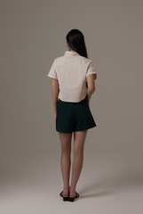 Alasna Button-Up Shirt in Rice