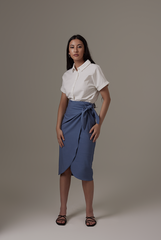 Alasna Button-Up Shirt in White