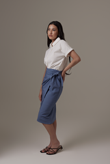 Alasna Button-Up Shirt in White
