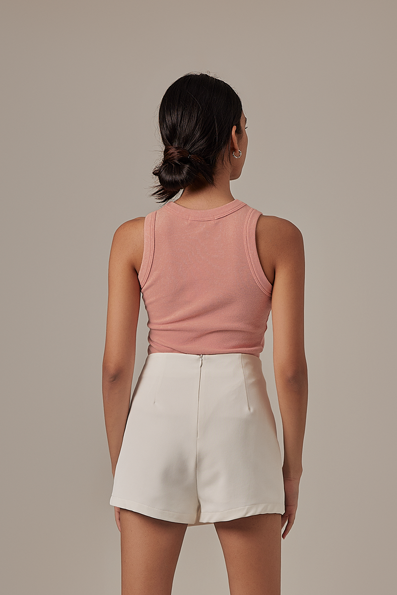 Adeline Halter Neck Top in Blush